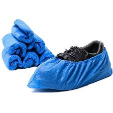 Blue Disposable Overshoes 16″ Large