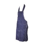Striped apron - blue